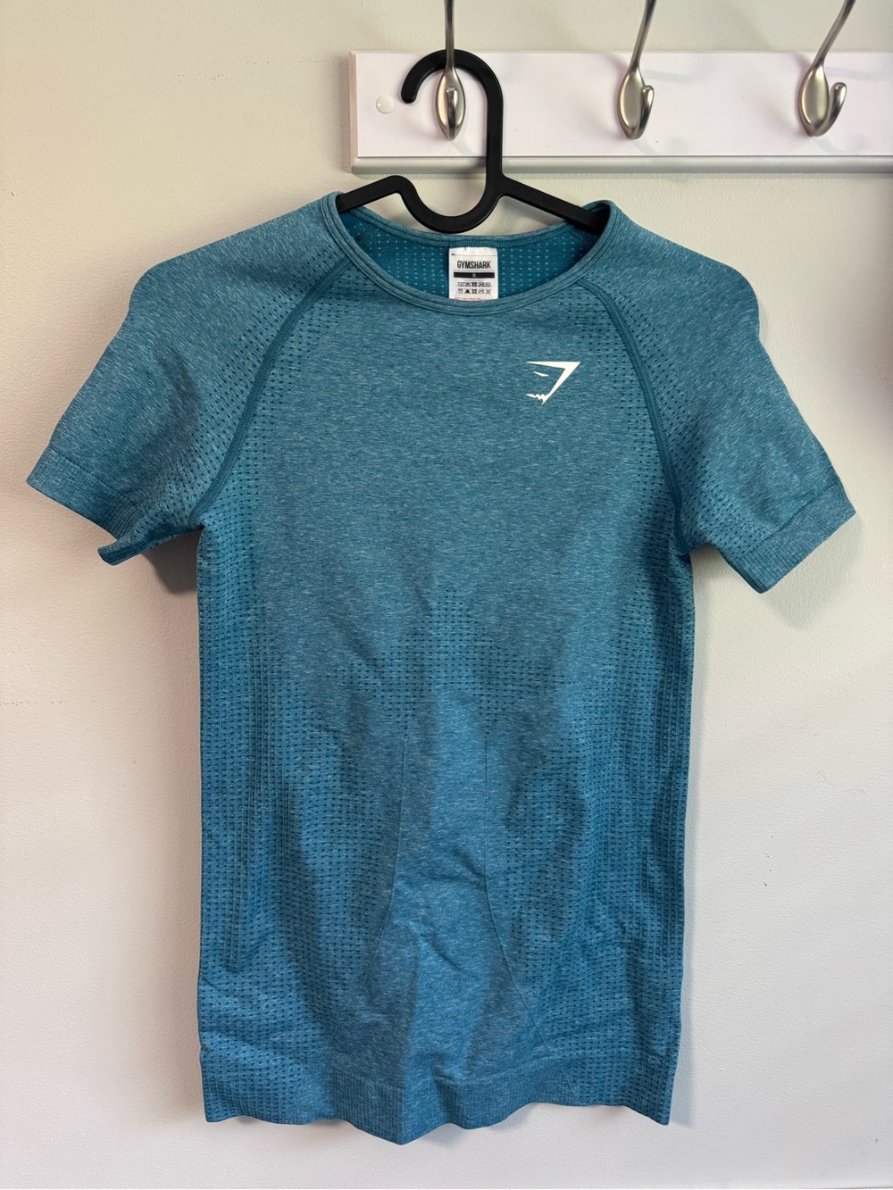 Gymshark Teal Athletic Seamless Workout Top